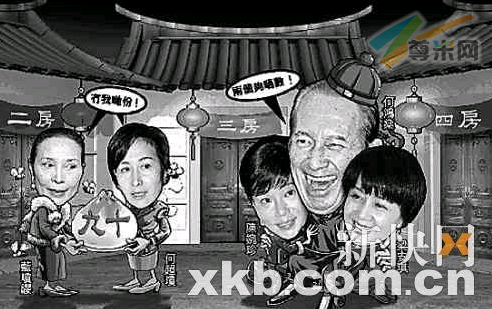 下月20日赌王何鸿燊提前在香港某酒店举行90岁的世纪大寿宴。